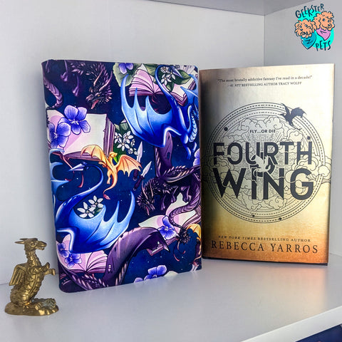 Violet Dragons Book Wrap (Hardcover Size)