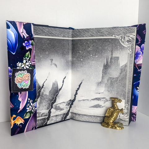 Violet Dragons Book Wrap (Hardcover Size)