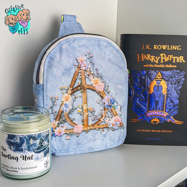 deathly hallows mini backpack Floral Wizard Mini Backpack – Geekster Pets