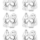 Coloring Page: Fire Pups