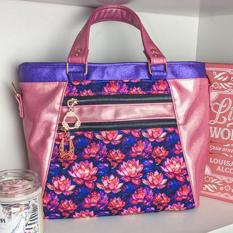 Stained Glass Lotus Handbag