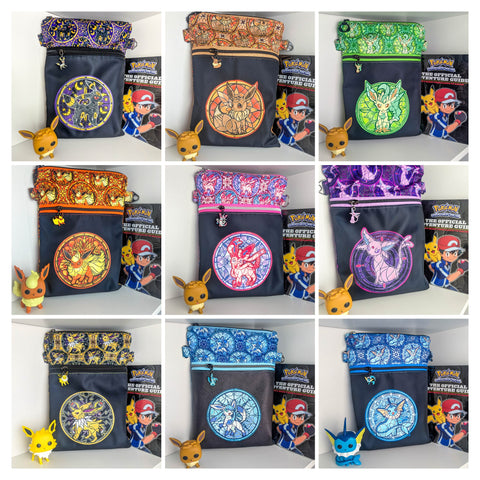 Stained Glass Eeveelution Crossbody Bag