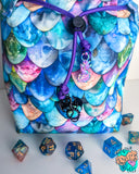 Watercolor Scales Dice Bag